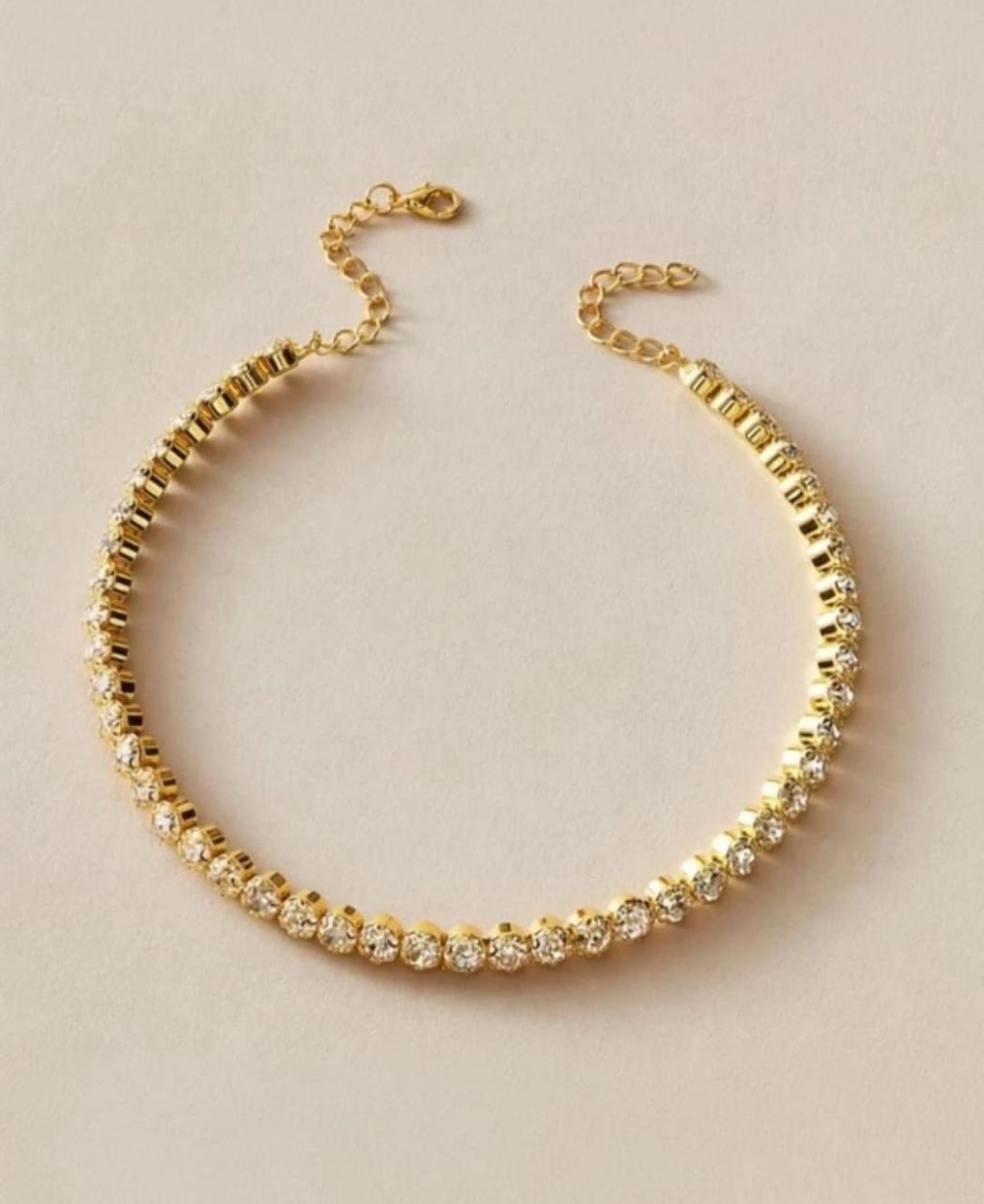 Gold Stone Tennis Bracelet