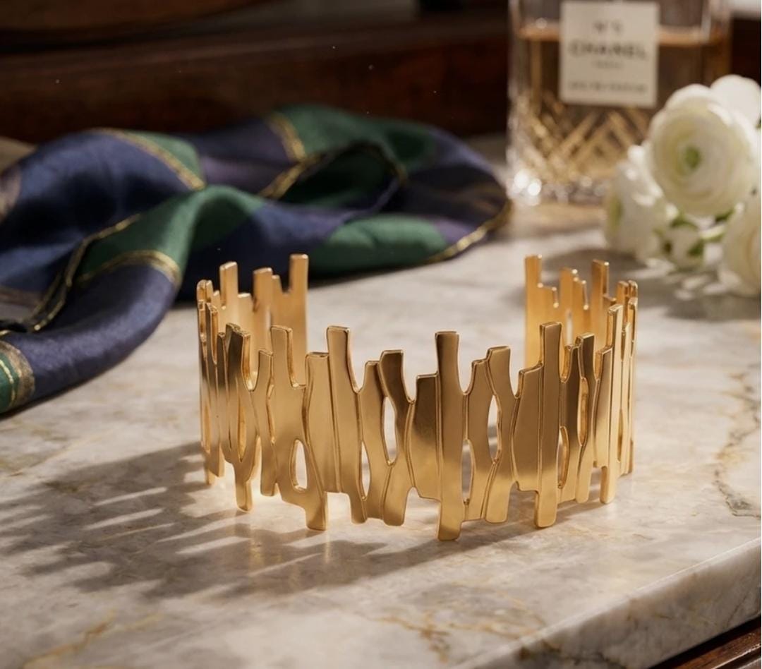 Gold Bar Statement Cuff
