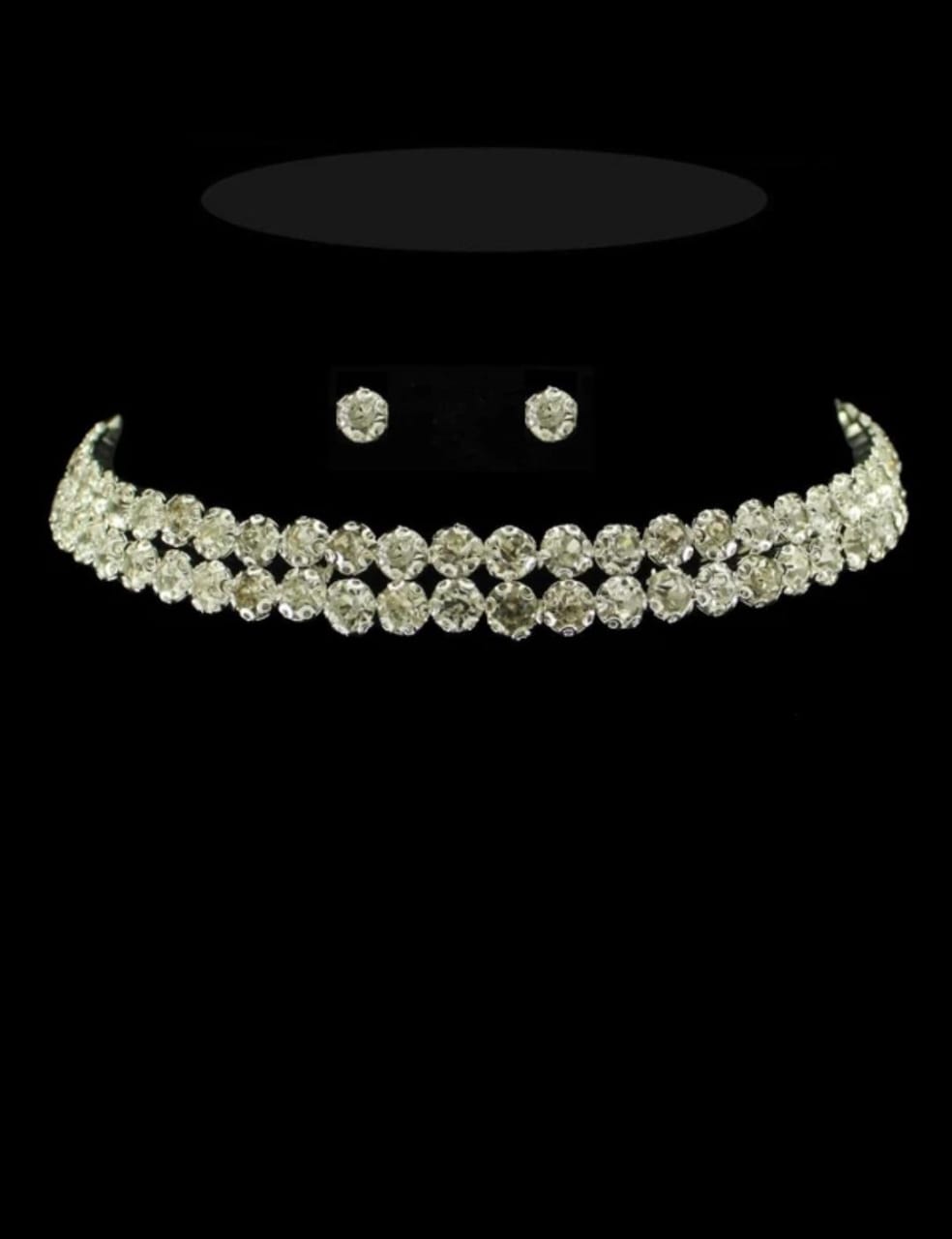 Clear Stone Choker Set